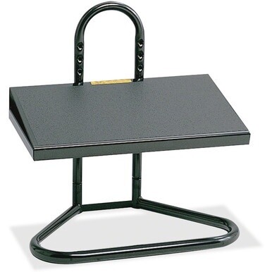 Safco Industrial Adjustable Footrest - 8&amp;deg; Tilt - Black