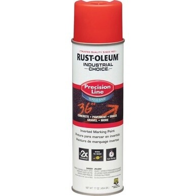 Rust-Oleum Industrial Choice Precision Line Marking Paint - 17 fl oz - 1 Each - Safety Red