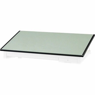 Safco Precision Drafting Table Top - For - Table TopGreen Rectangle, Melamine Top - Enamel Base - 37.50&quot; Table Top Length x 60&quot; Table Top Width x 1&quot; Table Top Thickness - Wood, Particleboard - 1 Each