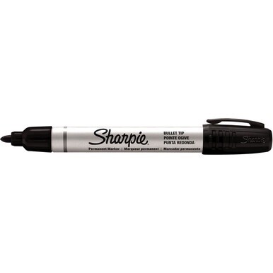 Sharpie Pro Permanent Marker - Bullet Marker Point Style - Black - Metal Barrel - 12 Dozen