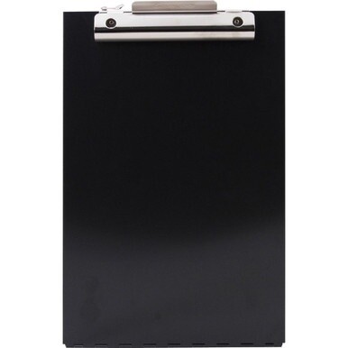 Saunders Redi-Rite Aluminum Storage Clipboard - 8 1/2&quot; x 11&quot; - Aluminum - Black - 1 Each