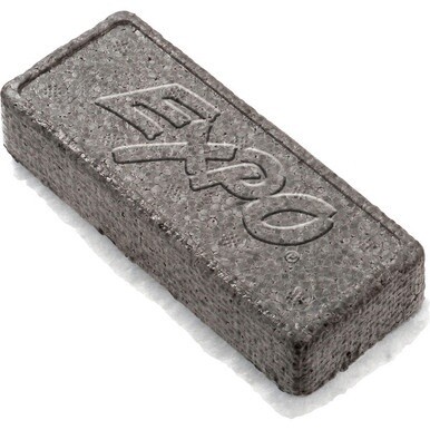 Expo Marker Board Eraser - 1.25&quot; Width x 5.13&quot; Length - Charcoal Gray - 1Each