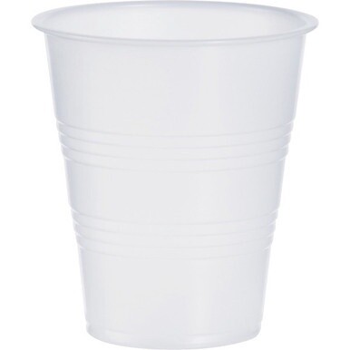 Solo Galaxy 7 oz Plastic Cold Cups - 100.0 / Bag - 25 / Carton - Translucent - Plastic, Polystyrene - Cold Drink