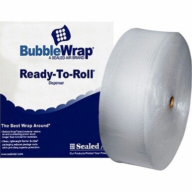 Sealed Air Bubble Wrap Multi-purpose Material - 12&quot; Width x 250 ft Length - 0.2&quot; Bubble Size - 1 Wrap(s) - Lightweight, Perforated - Clear - 1 / Roll