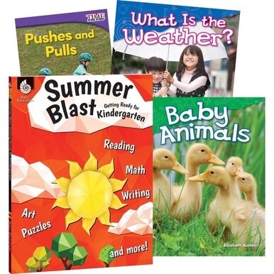 Shell Education Learn-At-Home Grade K Summer STEM Set Printed Book by Jodene Smith - 188 Pages - Book - Grade Pre K-K - Multilingual