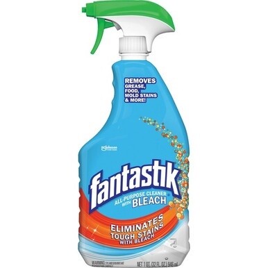fantastik&amp;reg; All-purpose Cleaner with Bleach - 32 fl oz (1 quart) - Fresh Clean Scent - 1 Each - Clear