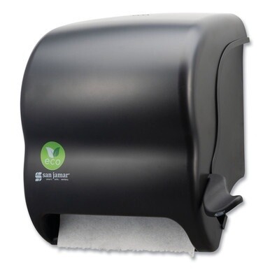 Ecological Green Towel Dispenser, 12.49&quot; x 8.6&quot; x 12.82&quot;, Black