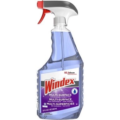 Windex&amp;reg; Non-Ammoniated Cleaner - 32 fl oz (1 quart)Trigger Bottle - 1 Each - Purple
