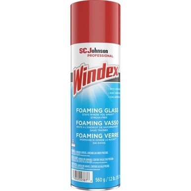 Windex&amp;reg; Foaming Glass Cleaner - 19.7 fl oz (0.6 quart) - 1 Each - White