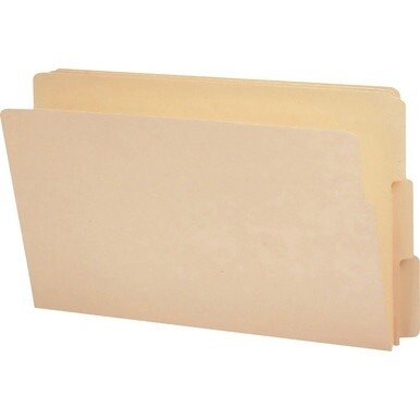 Smead End Tab Manila Folders with Shelf-Master&amp;reg; Reinforced Tab - Legal - 8 1/2&quot; x 14&quot; Sheet Size - 3/4&quot; Expansion - 1/3 Tab Cut - Assorted Position Tab Location - 11 pt. Folder Thickness - Manila 