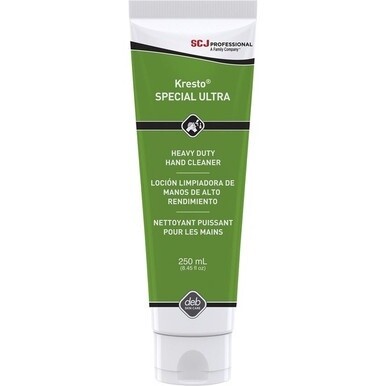 SC Johnson Kresto Special Ultra Hand Cleaner - 8.5 fl oz (250 mL) - Paint Remover - Industrial, Automotive, Hand - Brown - Silicone-free, Heavy Duty, Soap-free - 1 Each
