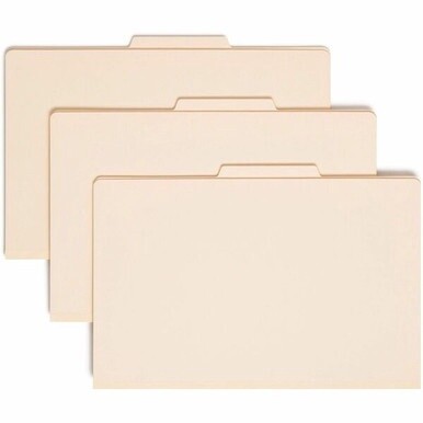 Smead 2/5 Tab Cut Legal Recycled Classification Folder - 8 1/2&quot; x 14&quot; - 2&quot; Expansion - 2 x 2B Fastener(s) - 2&quot; Fastener Capacity for Folder - Top Tab Location - Right of Center Tab Position - 2 Divide