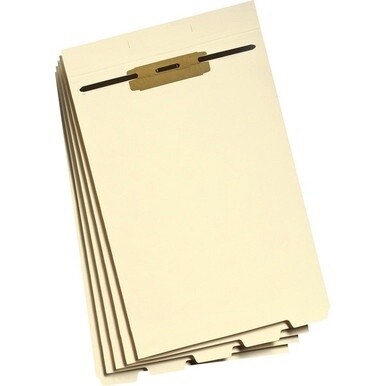 Smead 1/5 Tab Cut Legal Recycled Classification Folder - 8 1/2&quot; x 14&quot; - 1/2&quot; Expansion - 1 x 2B Fastener(s) - 2&quot; Fastener Capacity for Folder - Assorted Position Tab Position - 1 Divider(s) - Manila -