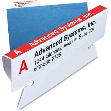 Smead Viewables Tabs with Label Protector - 1.25&quot; Tab Height x 3.50&quot; Tab Width - 100 / Box