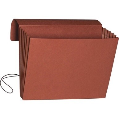 Smead Legal Recycled File Wallet - 8 1/2" x 14" - 5 1/4" Expansion - Redrope - Redrope - 30% Recycled - 10 / Box