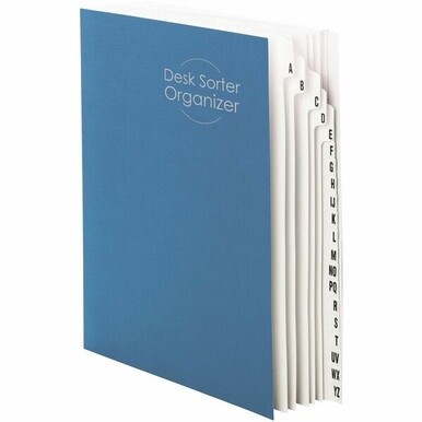Smead Alphabetic Desk File/Sorter - Printed Tab(s) - Character - A-Z - Letter - 8.50&quot; Width x 11&quot; Length - Recycled - 1 Each