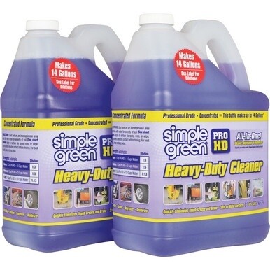 Simple Green Pro HD Heavy-Duty Cleaner &amp; Degreaser - For Multipurpose - 2048 fl oz (64 quart) - 2 / Carton - Non-corrosive - Purple