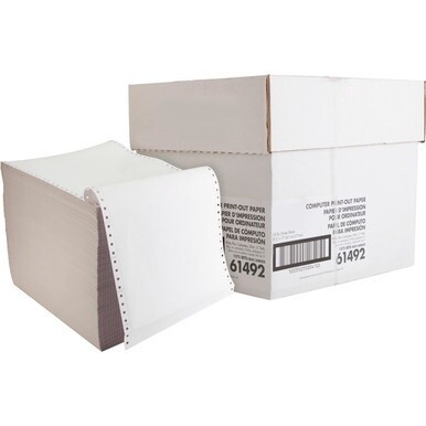 Sparco Blank Perforated Carbonless Paper - Letter - 8 1/2&quot; x 11&quot; - 15 lb Basis Weight - 157 / Carton - Perforated - White