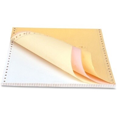 Sparco 4-part Cont.-form Multicolor Computer Paper - Letter - 8 1/2&quot; x 11&quot; - 15 lb Basis Weight - 900 / Carton - Perforated - Assorted