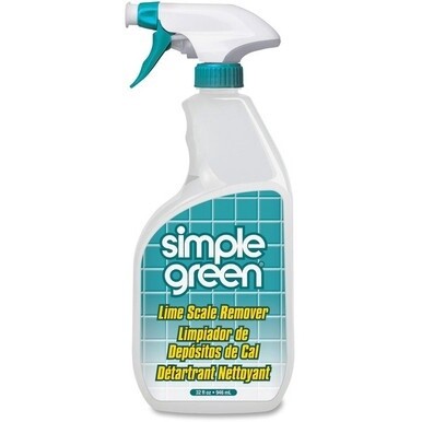 Simple Green Lime Scale Remover Spray - For Multi Surface - 32 fl oz (1 quart) - Wintergreen Scent - 12 / Carton - Deodorize, Non-abrasive, Non-flammable, Phosphate-free, Bleach-free, Ammonia-free, Ph