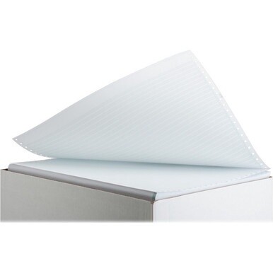 Sparco 1-part 1/6&quot; Green Bar Computer Paper - 14 7/8&quot; x 11&quot; - 20 lb Basis Weight - 270 / Carton - Perforated - Green Bar