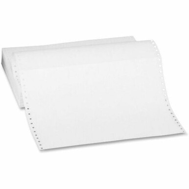 GSA MAS Sparco Continuous-form Plain Computer Paper - 14 7/8" x 11" - 20 lb Basis Weight - 270 / Carton - Perforated - White