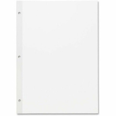 Sparco Unruled Filler Paper - 100 Sheets - Plain - Unruled Margin - 20 lb Basis Weight - Letter - 8 1/2&quot; x 11&quot; - White Paper - Subject, Reinforced Edges - Recycled - 100 / Pack