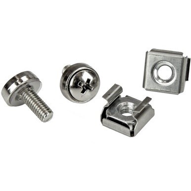 StarTech.com 100 Pkg M5 Mounting Screws and Cage Nuts for Server Rack Cabinet - Install your rack-mountable hardware securely with these high quality screws and nuts - m5 screws - rack screws - rack n