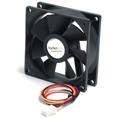 StarTech.com 80x25mm Ball Bearing Quiet Computer Case Fan w/ TX3 Connector - Fan Kit - Add additional chassis cooling with a 80mm ball bearing fan - pc fan - computer case fan - 80mm fan - tx3 fan - 3