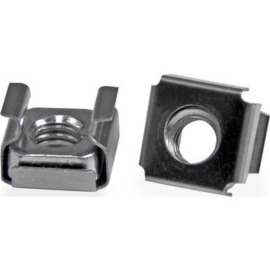 StarTech.com 50 Pkg M6 Cage Nuts for Server Rack Cabinet - Install your rack-mountable hardware securely with these high quality cage nuts - cage nuts - rack cage nuts - m6 cage nuts