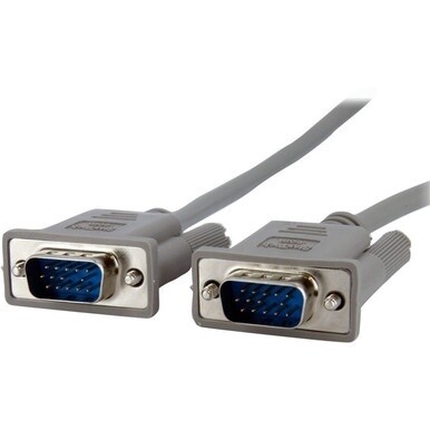 StarTech.com 6 ft VGA Monitor Cable - HD15 M/M - Display cable - HD-15 (M) - HD-15 (M) - 1.8 m - Attach a PC VGA port to a switchbox - 6ft vga cable - 6ft vga video cable - 6ft vga monitor cable -6ft 