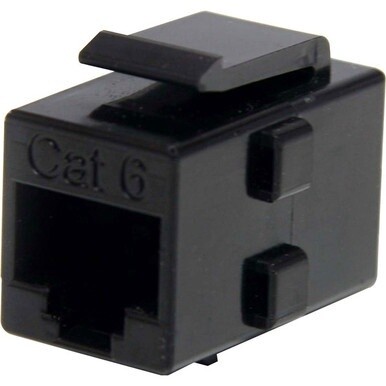 StarTech.com Cat 6 RJ45 Keystone Jack Network Coupler - F/F - Join Two Cat6 Patch Cables Together to Make a Longer Cable - rj45 keystone coupler - cat6 keystone coupler - ethernet keystone coupler - n