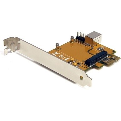 StarTech.com PCI Express to Mini PCI Express Card Adapter - Convert a Mini PCI Express Card into a Standard Desktop PCI Express Card - pci express to mini pci express - pcie to mini pcie - mini pci ex
