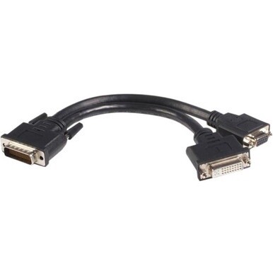 StarTech.com DMS-59 to DVI and VGA Y Cable - Connect one VGA monitor and one DVI monitor to your DMS / LFH graphics card. - dms to vga adapter - dms-59 to vga adapter - dms-59 to vga cable