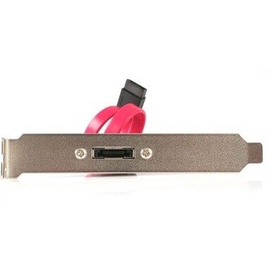 StarTech.com 1 Port SATA to eSATA Slot Plate Bracket - Serial ATA internal to external panel - 7 pin Serial ATA - 7 pin external Serial ATA - 30 cm - SATA to eSATA Plate - SATA to eSATA Bracket - eSAT