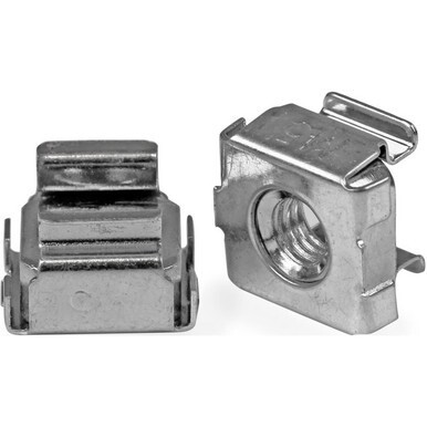 StarTech.com 50 Pack M5 Cage Nuts for Server Rack Cabinets - Mount server, telecom and A/V equipment with these high quality nuts - cage nuts - rack cage nuts - m5 cage nuts