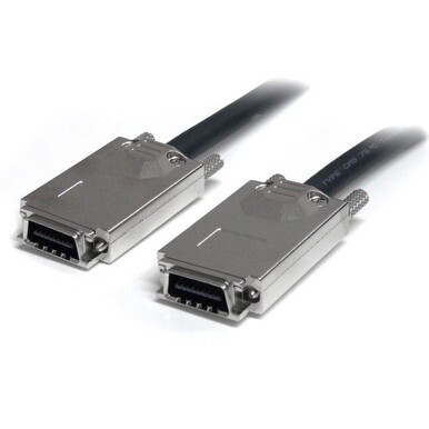 StarTech.com 100cm Serial Attached SCSI SAS Cable - SFF-8470 to SFF-8470 - erial Attached SCSI (SAS) external cable - 4-Lane - 4x InfiniBand - 4x InfiniBand - Provide reliable, high-performance drive 
