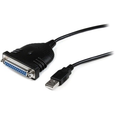 StarTech.com Parallel printer adapter - USB - DB25 parallel - 6 ft - Add a DB25 parallel port to any PC or laptop with a free USB port - usb to parallel adapter - usb to parallel printer - usb to para