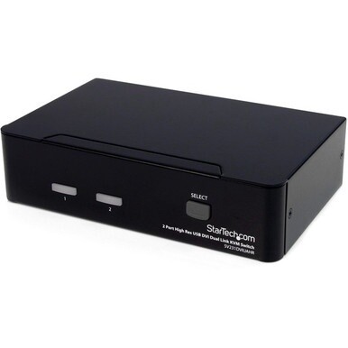 StarTech.com 2 Port High Resolution USB DVI Dual Link KVM Switch with Audio - Control two high resolution DVI multimedia computers from a single console - usb kvm switch - DVI KVM Switch - USB DVI KVM
