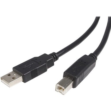 StarTech.com High Speed Certified USB 2.0 - USB cable - 4 pin USB Type A (M) - 4 pin USB Type B (M) - 3ft ( USB / Hi-Speed USB ) - M/M - USB cable - USB (M) to USB Type B (M) - USB 2.0 - 3 ft - black 