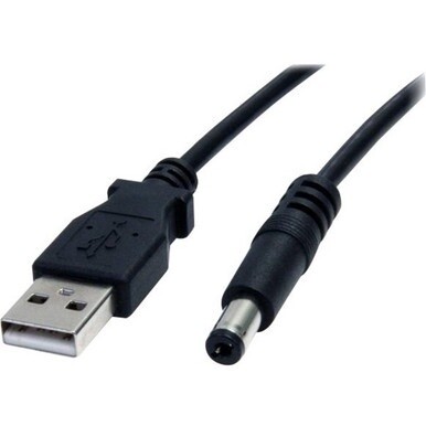 StarTech.com 2m USB to Type M Barrel Cable - USB to 5.5mm 5V DC Cable - Charge your 5V DC devices from your computer through a USB 2.0 port - usb to type m barrel - usb to 5.5mm - usb to 5v dc cable -