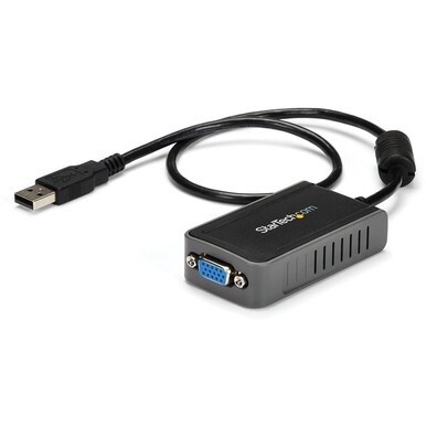 StarTech.com USB to VGA Multi Monitor External Video Adapter - Connect a VGA monitor for an extended desktop multi-monitor USB solution - usb video card - usb video adapter - usb to vga adapter - exte
