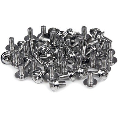 StarTech.com Computer Screws M3 x 1/4in Long Standoff - 50 Pack - Computer Assembly Screw - 0.20&quot; - Pan, Hex - Philips - Steel - Silver - 50 / Pack - TAA Compliant