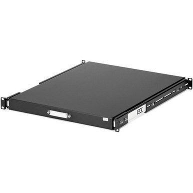 StarTech.com Black Deep Sliding Server Shelf - Add a sturdy, sliding shelf for easy peripheral and equipment access in your server rack or cabinet - rack mount shelf - rackmount shelf - sliding rack s