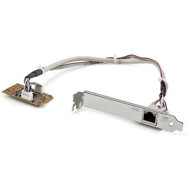 StarTech.com Mini PCI Express Gigabit Ethernet Network Adapter NIC Card - Add a Gigabit RJ45 port through a Mini PCI Express slot - mini pci express gigabit - mini pcie gigabit - mini pci express nic 