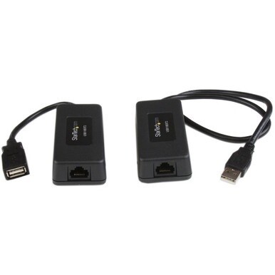 StarTech.com 1 Port USB over Cat5 / Cat6 Ethernet Extender - up to 131ft (40m) - Extend a USB 1.1 device up to 40m (131ft) away from a computer, over a Cat5/Cat6 cable - usb over cat5 extender - usb o