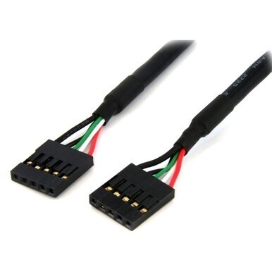 StarTech.com 24in Internal 5 pin USB IDC Motherboard Header Cable F/F - Connect a front panel USB hub or card reader directly to a motherboard header connector - internal usb cable - 5 pin header cabl