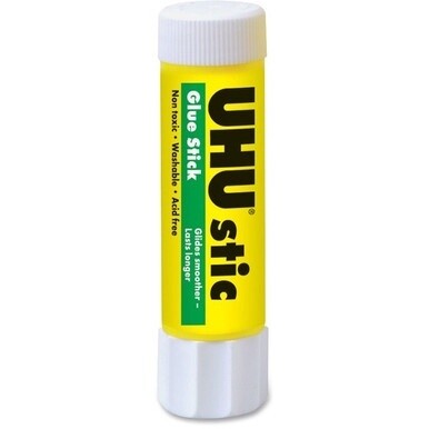UHU Glue Stic, Clear, 40g - 1.41 oz - 12 / Box - Clear