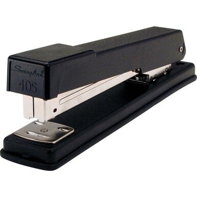 Swingline Light-Duty Standard Stapler - 20 of 20lb Paper Sheets Capacity - 210 Staple Capacity - Full Strip - 1/4&quot; Staple Size - 1 Each - Black