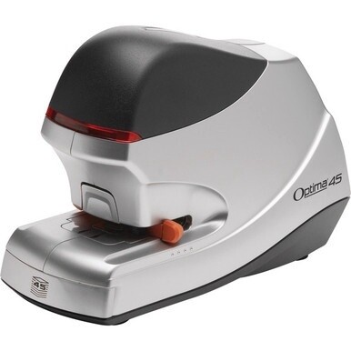 Swingline Optima 45 Electric Stapler Value Pack - 45 of 20lb Paper Sheets Capacity - 210 Staple Capacity - Full Strip - 3/8&quot; Staple Size - 1 Each - Silver, Black